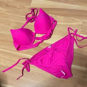 Vibrant Pink Women's Bikini Set